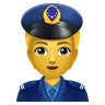 Polizist Emoji 👮 image - Huawei Harmony OS style