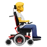 Person In Motorized Wheelchair Facing Right Emoji 🧑‍🦼‍➡️ image - Apple style