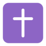 Latin Cross Emoji ✝ image - Microsoft Classic 2D style
