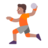 Person Playing Handball: Medium Skin Tone