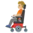 Person In Motorized Wheelchair: Medium-Light Skin Tone