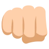 Oncoming Fist: Medium-Light Skin Tone Emoji 👊🏼 image - EmojiTwo style