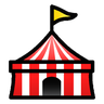 Tienda de circo Emoji 🎪 image - SoftBank style