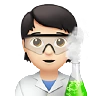 Scientist: Light Skin Tone Emoji 🧑🏻‍🔬 image - Apple style