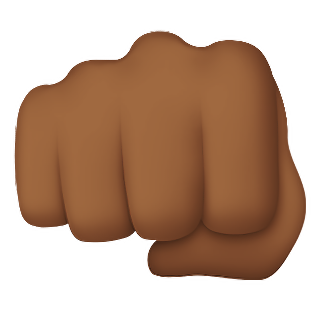 Oncoming Fist: Medium-Dark Skin Tone