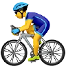 Man Biking Emoji 🚴‍♂️ image - Apple style