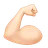 Flexed Biceps: Light Skin Tone