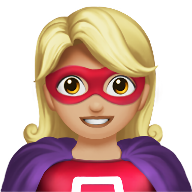 Woman Superhero: Medium-Light Skin Tone