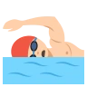 Person Swimming: Medium-Light Skin Tone Emoji 🏊🏼 image - EmojiTwo style