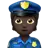 Police Officer: Dark Skin Tone