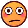 Spłukiwana twarz Emoji 😳 image - Emojidex style