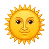 Sonne mit Gesicht
