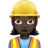 Woman Construction Worker: Dark Skin Tone