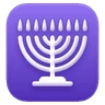 Menora z dziewięcioma gałęziami Emoji 🕎 image - Huawei Harmony OS style