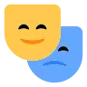 Emoji Előadóművészet 🎭 image - Tossface style