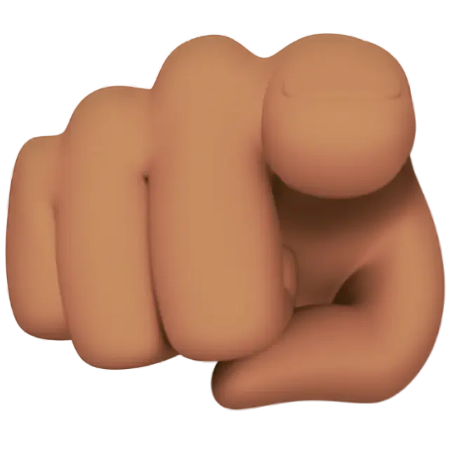 Index Pointing At The Viewer: Medium Skin Tone