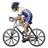 Person Biking: Medium Skin Tone