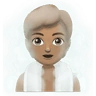 Person In Steamy Room: Medium Skin Tone Emoji 🧖🏽 image - Huawei Harmony OS style