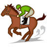 Horse Racing: Medium-Light Skin Tone Emoji 🏇🏼 image - Emojidex style