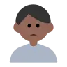 Man Frowning: Medium-Dark Skin Tone Emoji 🙍🏾‍♂️ image - Tossface style