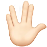 Vulcan Salute: Light Skin Tone Emoji 🖖🏻 image - Apple style
