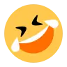 Śmiejąc się na podłodze Emoji 🤣 image - Tossface style