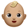 Baby: Medium-Light Skin Tone Emoji 👶🏼 image - Huawei Harmony OS style