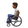 Person In Manual Wheelchair: Medium-Dark Skin Tone Emoji 🧑🏾‍🦽 image - Apple style