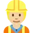 Construction Worker: Medium-Light Skin Tone