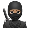 Ninja: Medium Skin Tone Emoji 🥷🏽 image - Huawei Harmony OS style