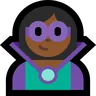 Woman Supervillain: Medium-Dark Skin Tone Emoji 🦹🏾‍♀️ image - Microsoft Windows 10 Segoe UI Emoji style