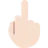 Middle Finger: Light Skin Tone