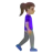 Woman Walking Facing Right: Medium Skin Tone