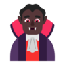 Man Vampire: Dark Skin Tone Emoji 🧛🏿‍♂️ image - Microsoft Classic 2D style