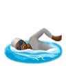 Person Swimming: Medium-Dark Skin Tone Emoji 🏊🏾 image - Huawei Harmony OS style