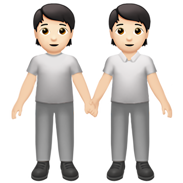 People Holding Hands: Light Skin Tone