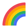 Tęcza Emoji 🌈 image - Tossface style