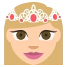 Princess: Medium-Light Skin Tone Emoji 👸🏼 image - EmojiTwo style