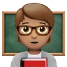 Teacher: Medium Skin Tone Emoji 🧑🏽‍🏫 image - Apple style