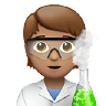 Scientist: Medium Skin Tone Emoji 🧑🏽‍🔬 image - Apple style