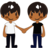 Men Holding Hands: Medium-Dark Skin Tone