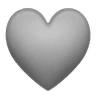 Gri Kalp Emoji 🩶 image - Huawei Harmony OS style
