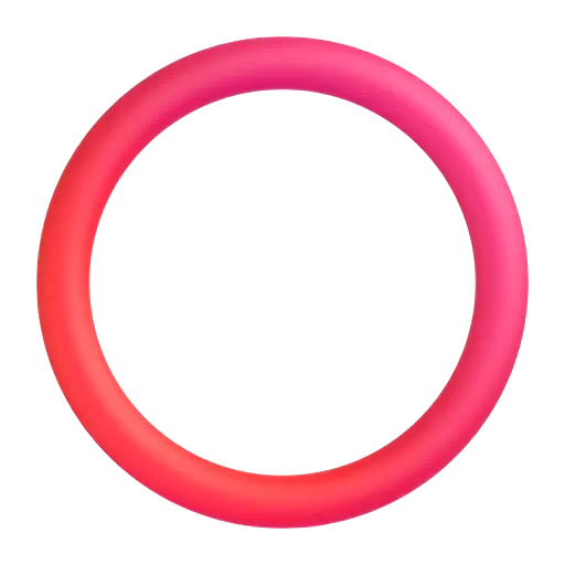 Hollow Red Circle