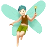 Man Fairy: Light Skin Tone Emoji 🧚🏻‍♂️ image - Apple style