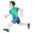 Person Running: Light Skin Tone