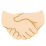 Handshake: Light Skin Tone Emoji 🤝🏻 image - Google Noto Color style