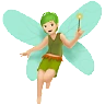 Fairy: Light Skin Tone Emoji 🧚🏻 image - Apple style