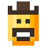 Visage avec chapeau de cowboy Emoji 🤠 image - SerenityOS style