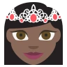 Princess: Dark Skin Tone Emoji 👸🏿 image - EmojiTwo style