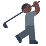 Person Golfing: Dark Skin Tone Emoji 🏌🏿 image - Tossface style
